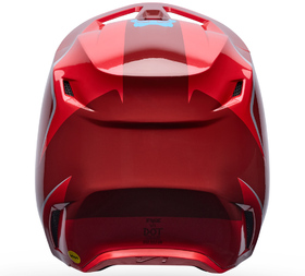 Casque cross Fox V1 Raid Rouge 2027 Derrière