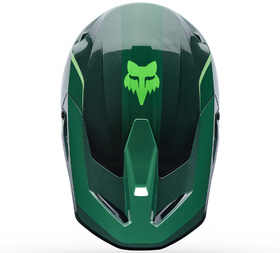 Casque cross Fox V1 Raid Vert 2027 Dessus