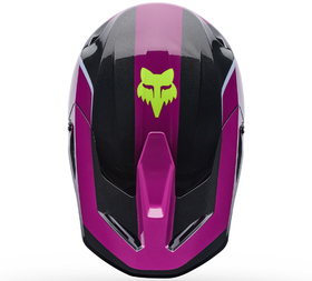 Casque cross Fox V1 Raid Violet 2027 Dessus