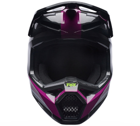 Casque cross Fox V1 Raid Violet 2027 Devant