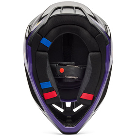 Casque cross Fox V3 Drip Violet 2026 Dessous