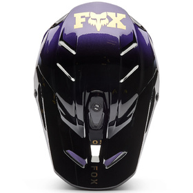 Casque cross Fox V3 Drip Violet 2026 Dessus