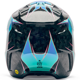 Casque cross Fox V3 RS Canvas Aqua 2026 Derrière