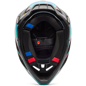 Casque cross Fox V3 RS Canvas Aqua 2026 Dessous