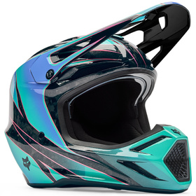 Casque cross Fox V3 RS Canvas Aqua 2026