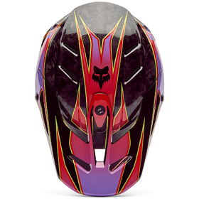 Casque cross Fox V3 RS Canvas Rouge 2026 Dessus