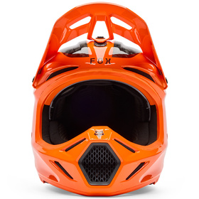 Casque cross Fox V3 RS Fracture Orange Fluo 2026 Devant
