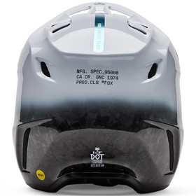 Casque cross Fox V3 RS Ghost 2026 Derrière