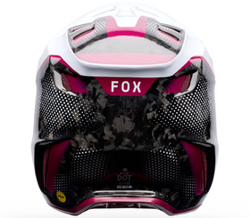 Casque cross Fox V3 RS Tactile Blanc 2026 Derrière