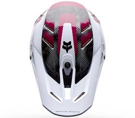 Casque cross Fox V3 RS Tactile Blanc 2026 Dessus