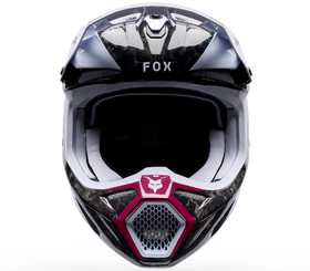 Casque cross Fox V3 RS Tactile Blanc 2026 Devant