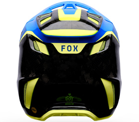 Casque cross Fox V3 RS Tactile Bleu 2026 Derrière