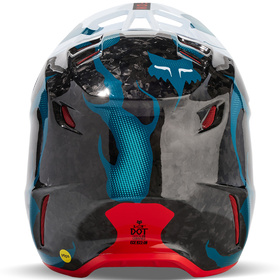 Casque cross Fox V3 RS Withered 2024 Derrière