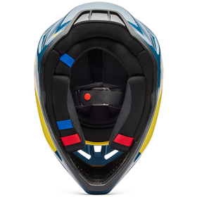 Casque cross Fox V3 Tine Bleu 2026 Dessous