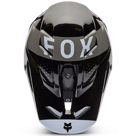 Casque cross Fox V3 Tine Noir 2026 Dessus