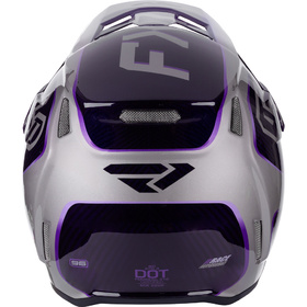 Casque cross FXR 6D ATR-3 FIM Grey-Purple 2027 Derrière