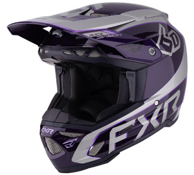 Casque cross FXR 6D ATR-3 FIM Grey-Purple 2027