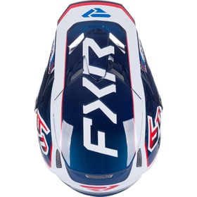 Casque cross FXR 6D ATR-3 FIM Red-Blue 2027 Dessus