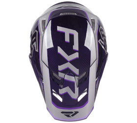 Casque cross FXR 6D ATR-3 FIM Violet 2026 Dessus