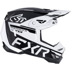 Casque cross FXR 6D ATR-3 FIM White-Black 2027 Côté