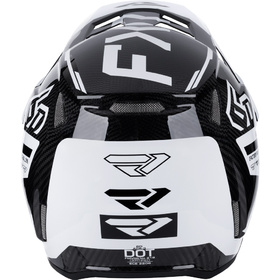 Casque cross FXR 6D ATR-3 FIM White-Black 2027 Derrière