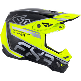 Casque cross FXR 6D ATR-3 FIM Yellow Fluo 2027 Côté