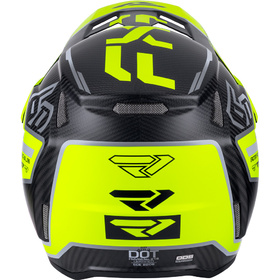 Casque cross FXR 6D ATR-3 FIM Yellow Fluo 2027 Derrière