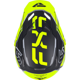 Casque cross FXR 6D ATR-3 FIM Yellow Fluo 2027 Dessus