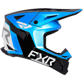 Casque cross FXR Apex Blue 2027 Côté