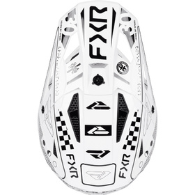 Casque cross FXR Apex Mips Checker 2027 Dessus