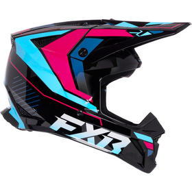 Casque cross FXR Apex Mips Cyanide 2027 Côté
