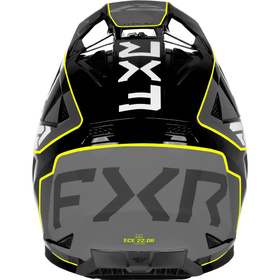 Casque cross FXR Apex Yellow Fluo 2027 Derrière