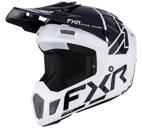 Casque cross FXR Clutch Comp Blanc-Noir 2026