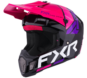 Casque cross FXR Clutch Comp Razz 2026