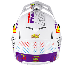 Casque cross FXR Clutch Race Div Blanc 2026 Derrière
