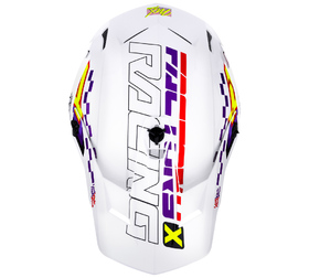 Casque cross FXR Clutch Race Div Blanc 2026 Dessus