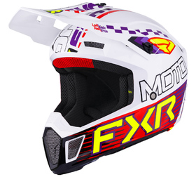 Casque cross FXR Clutch Race Div Blanc 2026