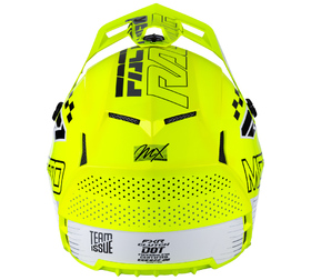 Casque cross FXR Clutch Race Div Jaune Fluo 2026 Derrière