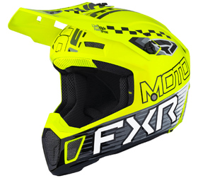 Casque cross FXR Clutch Race Div Jaune Fluo 2026