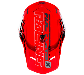 Casque cross FXR Clutch Race Div Rouge 2026 Dessus
