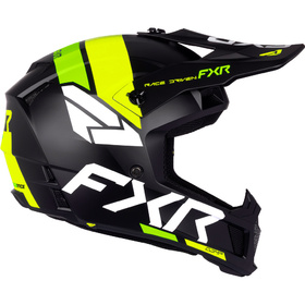 Casque cross FXR Clutch Yellow Fluo-Lime 2027 Côté