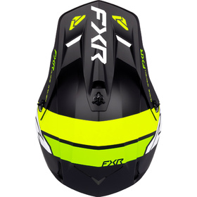 Casque cross FXR Clutch Yellow Fluo-Lime 2027 Dessus