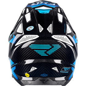 Casque cross FXR Helium Alpha Carbon Aurora 2027 Derrière