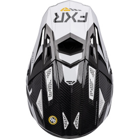 Casque cross FXR Helium Alpha Carbon Tux 2027 Dessus