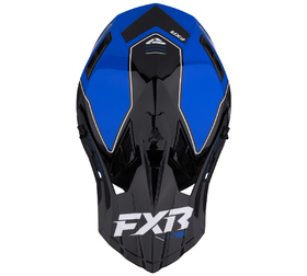 Casque cross FXR Helium Bleu 2026 Dessus
