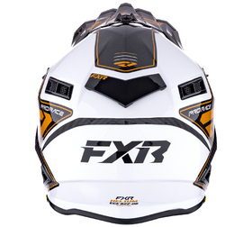 Casque cross FXR Helium Carbon Gold 2026 Derrière