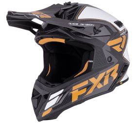 Casque cross FXR Helium Carbon Gold 2026