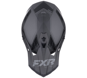 Casque cross FXR Helium Carbon Noir 2026 Dessus