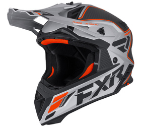 Casque cross FXR Helium Carbon Orange 2026