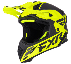Casque cross FXR Helium Jaune Fluo 2026